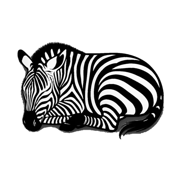 Sleeping zebra